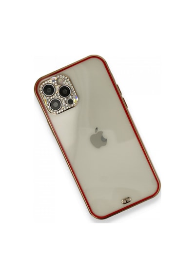 Apple iPhone Uyumlu 12 Pro Kılıf Liva Taşlı Silikon - Kırmızı Bzsxx00 1