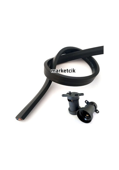 2X1.5 Mm Yassı Ttr Kablo.Tavukçu Seyyar Bahçe Aydınlatma Kablosu