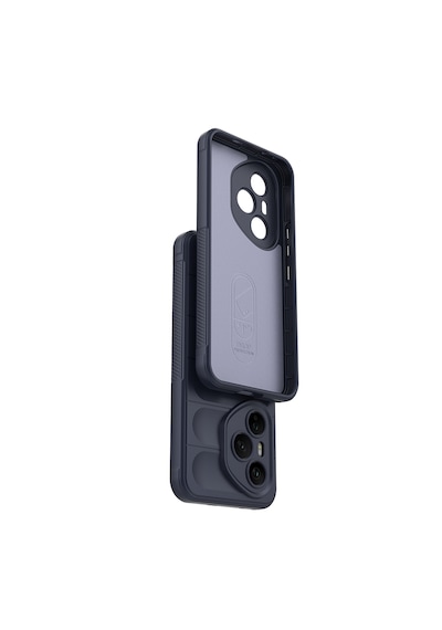 Honor 400 Pro Kılıf Darbe Emici Kamera Korumalı Esnek Tpu Oyuklu Arka Yüzey Tasarımlı Pürüzsüz Silikon Kapak Siyah