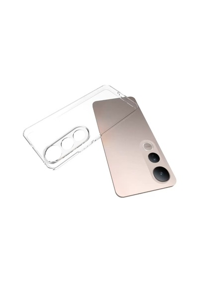 Vivo V50 Lite 4g Kılıf Zore Süper Silikon Kapak Seffaf