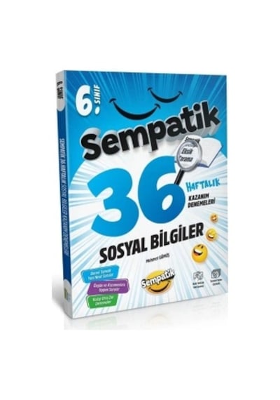 Ünlüler Karması 6.sınıf Sosyal Bilgiler Sempatik 36 Haftalık Kazanım Denemeleri