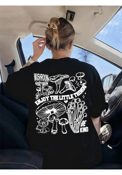 Noıssey Urban Pop Graphic Kadın Tişört Koleksiyonukod 5607 Siyah