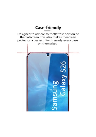 Samsung Galaxy S26 İle Uyumlu Ekran Koruyucu Şeffaf Temperli Kırılmaz Cam Ekran Koruyucu 3 Adet