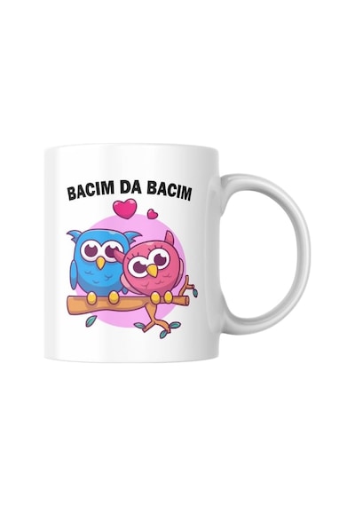 Bacım Baskılı Kupa Bardak Komik Yazılı Hediyelik Çay Kahve Kupası Beyaz - Çok Renkli
