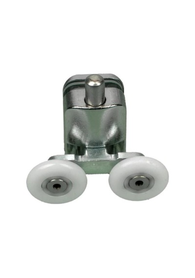Metal Gövdeli Duşakabin Tekerlek Takımı 2 Alt 2 Üst Teker Rulmanı 24 Mm 2 Adet Beyaz Kapı Stoperi Model