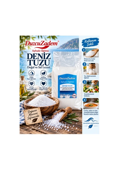 Deniz Tuzu 1000 Gr Toz Poşet