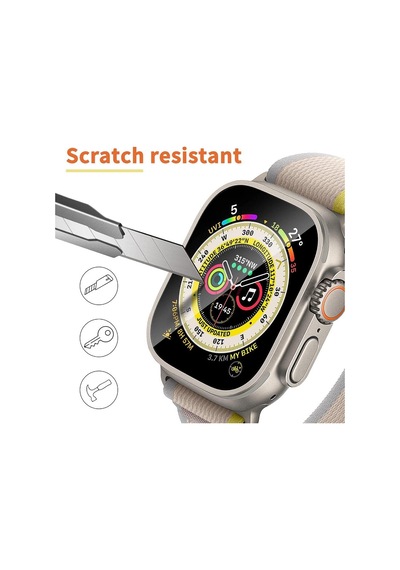 Apple Watch Ultra 49mm İle Uyumlu Ekran Koruyucu Çizilmeye Dayanıklı Akıllı Saat Koruması, 9h Temperli Kırılmaz Esnek Nano Cam, Hd Şeffaf 2 Adet Çok Renkli Apple Watch Ultra 49mm İle Uyumlu Ekran Koruyucu Çizilmeye Dayanıklı Akıllı Saat Koruması, 9h Temperli Kırılmaz Esnek Nano Cam, Hd Şeffaf 2 Adet Çok Renkli