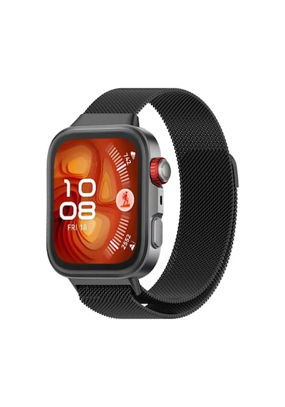 Huawei Watch Fit 3 / Fit 4 / Fit 4 Pro Uyumlu Metal Örgü Hasır Manyetik Kordon