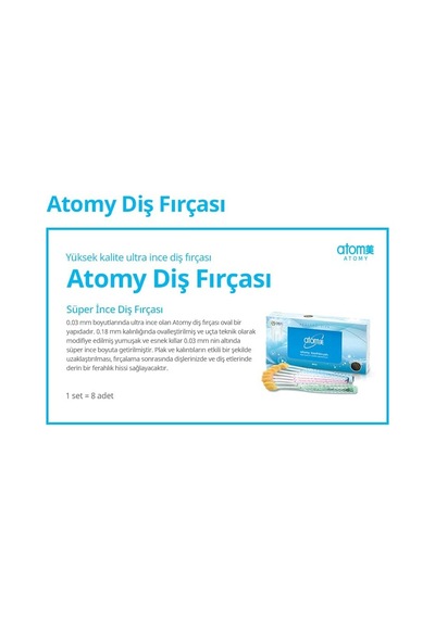 Atomy Altın Tozlu Diş Fırçası Açık Ahşap