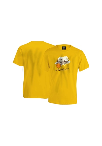 Three Point Unisex T-shirt - Sari Sarı