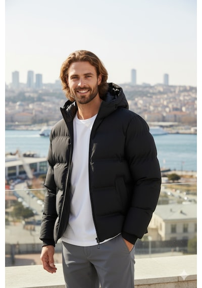 Jack & Jones Jjkaıto Şişme Mont 12282300 Gri