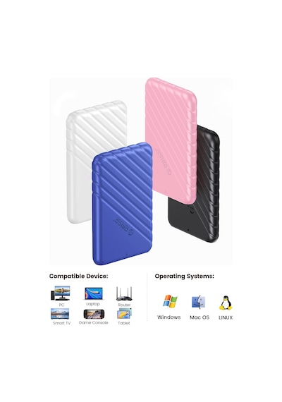 Orico USB 3.0 Micro B 2.5” inch SATA SSD Hard Disk Kutusu Beyaz