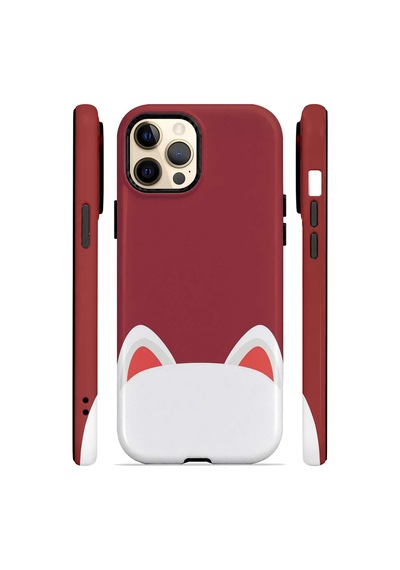Velvoria Valestra Kedi Kulaklı Apple iPhone Uyumlu 12 Pro Darbe Korumalı Kılıf Valestra Select - Kedi Kulaklı