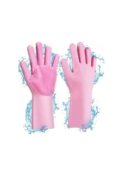 Sihirli Isıya Dayanıklı Silikon Çok Amaçlı Bulaşık Eldiven Fırçası Magic Gloves Renkli