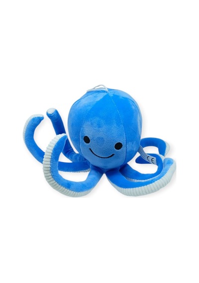 Peluş Sevimli Ahtapot 30 Cm - Mavi