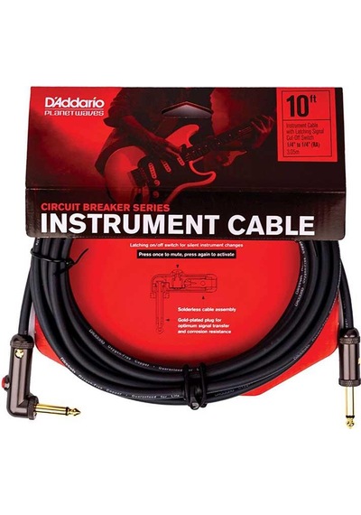 Planet Waves Pw-aglra-10 Devre Kesicili Kablo 3 Metre Korozyona Dayanıklı - Saf Sinyal - L Açılı