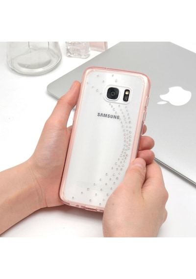 Ringke Noble Fusion Galaxy S7 İle Uyumlu Taşlı Kılıf Extra Darbe Emici Wedding Clear