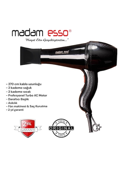 Madam Esso Mdm-9600 Profesyonel Fön Makinesi & Saç Kurutma Makinesi