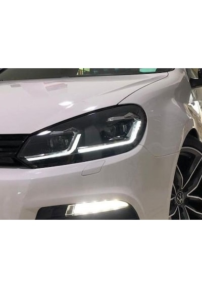 Vw Golf 6 Ön Far Lambası J Led Bi-Xenon Mercekli 2008 / 2013
