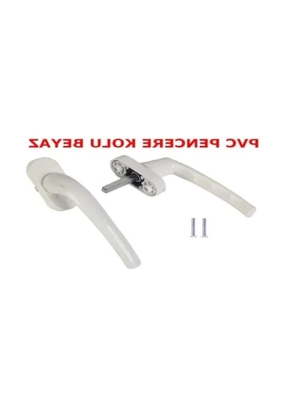 Pvc Pencere Ve Kapı Kolu - Beyaz, 2 Adet