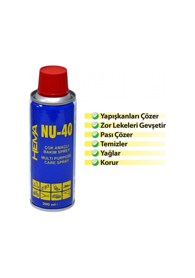 Nyf Nu-40 Çok Amaçlı Bakım Spreyi 200 Ml Hm 016 Hema