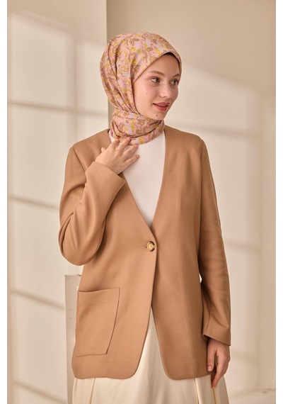 Silk Home Soft Eşarp 73091-25 Yavruağzı, Haki, Yağ Yeşili, Gümüş