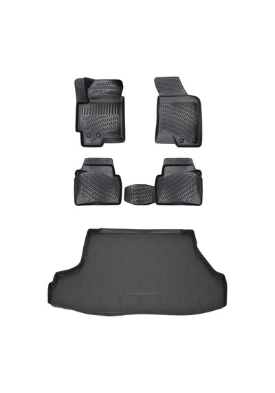 Hyundai Elantra 2001-2006 Paspas ve Bagaj Havuzu Seti Bizymo Siyah