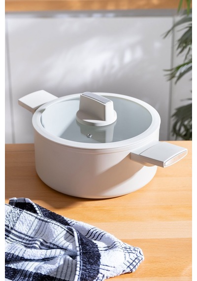 Ultimate Pro Derin Tencere - 22 Cm Bej