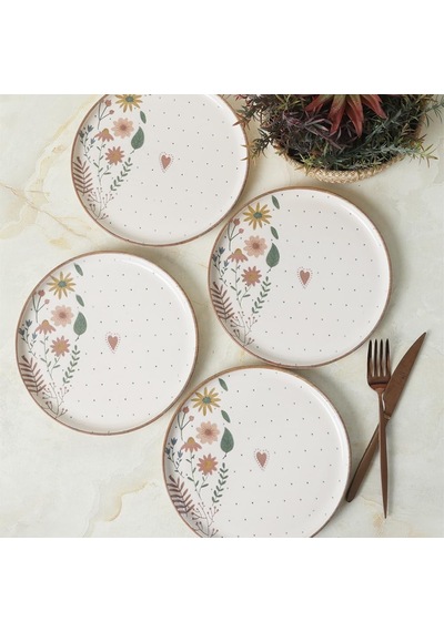 Soft Bloom Nordic Pasta Tabağı 22 Cm 4 Adet 22875 Çok Renkli