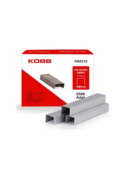 Kobb KBZ210 10 MM 2500 Adet 200 Serisi Ağır Hizmet Tipi Zımba Teli