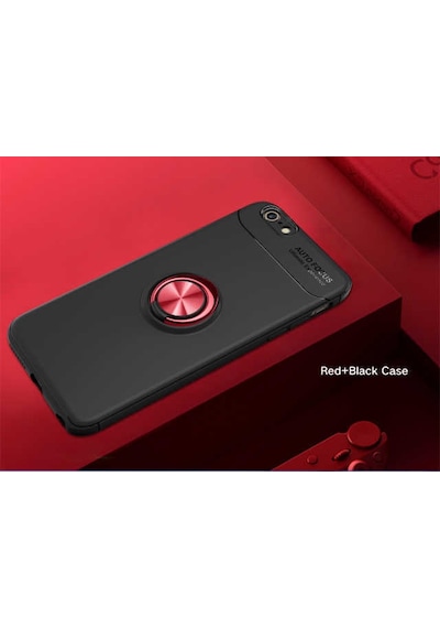 Apple Uyumlu iPhone 6 Kılıf Yüzüklü Kamera Korumalı Range Ring Silikon Kılıf