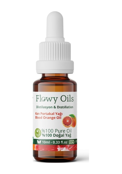 Flowy Oils Kan Portakalı Yağı %100 Doğal Bitkisel Uçucu Yağ Blood Orange Oil 10 ML