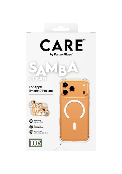 Care By Panzerglass Fashionable Apple Uyumlu iPhone 17 Pro Max Samba Transparent Beyaz Magsafe Kılıf