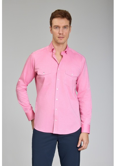 Bisse Alttan Birit Yaka Düğmeli Regular Fit Uk Gömlek Pembe Gmoka1224003 D29 Pembe Bisse Alttan Birit Yaka Düğmeli Regular Fit Uk Gömlek Pembe Gmoka1224003 D29 Pembe
