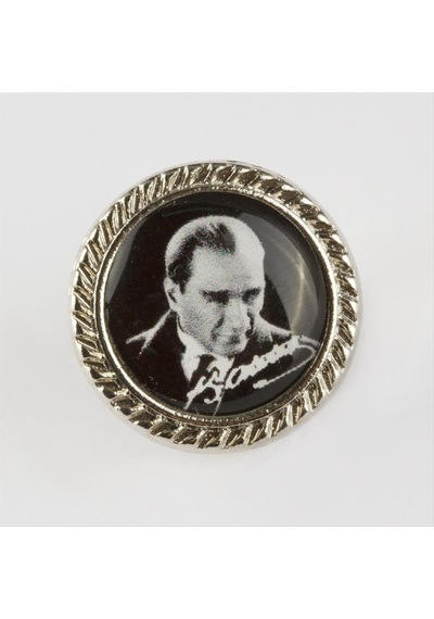 Csmtex 1 Atatürk Yaka Rozet-gümüş Rengi Çok Renkli 38322512