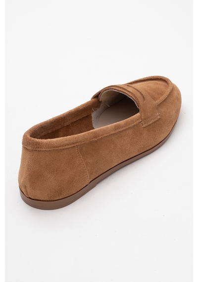 Luvishoes Luvi Shoes Tory Toprak Süet Hakiki Deri Kadın Loafer Ayakkabı Toprak