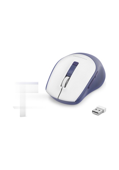 Kablosuz Mouse 600/1600 Dpi - Beyaz Lacivert Hdx3408b