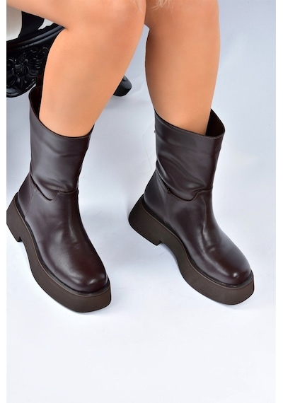 Fox Shoes Kahverengi Kalın Tabanlı Günlük Kadın Bot L610067109