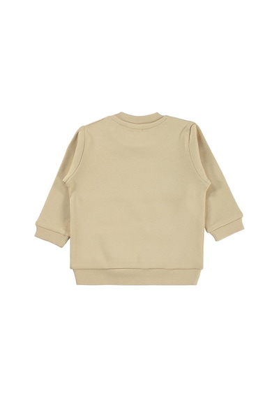 Civil Baby To The Moon Baskılı 6-18 Ay Sweatshirt - Kahverengi Sütlü Kahve