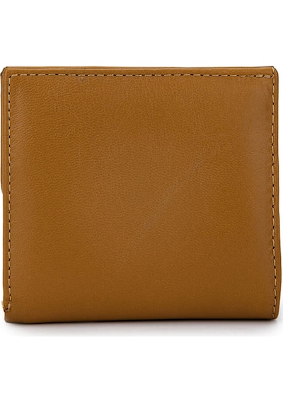Tamer Tanca Unisex Hakiki Deri Hardal Cüzdan 688 1415 Czdn Y25 Hardal Hardal