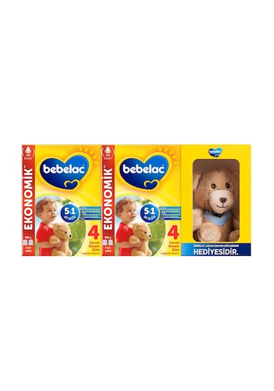4 Çocuk Devam Sütü 1 Yaş+ 800 Gr X 2 Adet Ayıcık Hediyeli