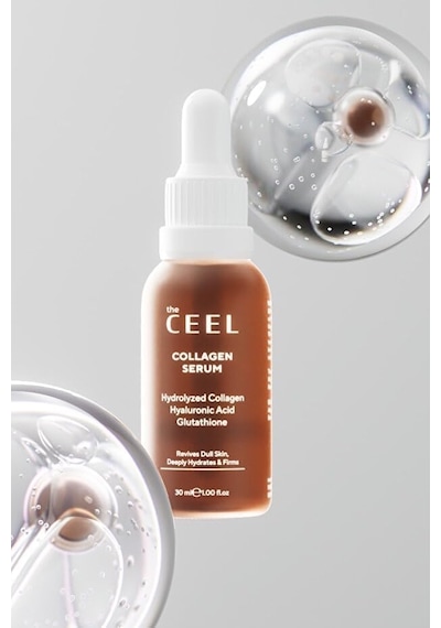 Kolajen Serum 30 Ml - Hidrolize Kolajen, Hyaluronik Asit Ve Glutatyon İçeren Nemlendirici & Dolgun Görünüm Destekleyici Yüz Serumu, Tüm Cilt Tipleri