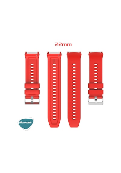 Microsonic Samsung Uyumlu Galaxy Watch 3 45Mm Kordon, Turuncu