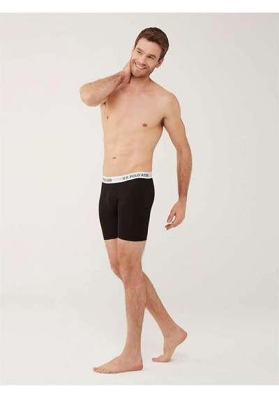 U.s. Polo Assn. 80453 Erkek Siyah Tekli Uzun Paçalı Boxer Siyah