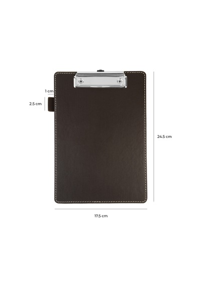 Sekreterlik,a5 Küçük Boy,kapaksız,a5 Clipboard Vegan Suni Deri,17,5x24,5 Cm.,kahverengi