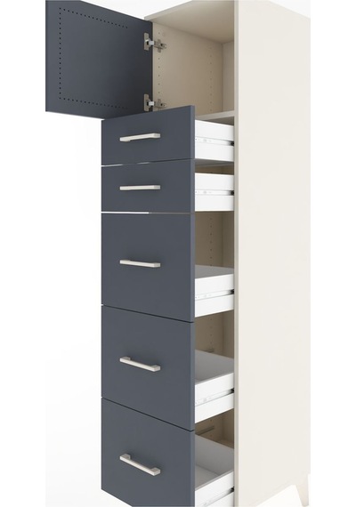 Hyperion Dolap Tek Raflı 5 Çekmeceli Tek Kapaklı 44x44x182 Ay... Aytaşı Hyperion Dolap Tek Raflı 5 Çekmeceli Tek Kapaklı 44x44x182 Ay... Aytaşı