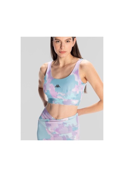 Kappa Trix Bra Kadın Mavi Regular Fit Sporcu Sütyeni Siyah