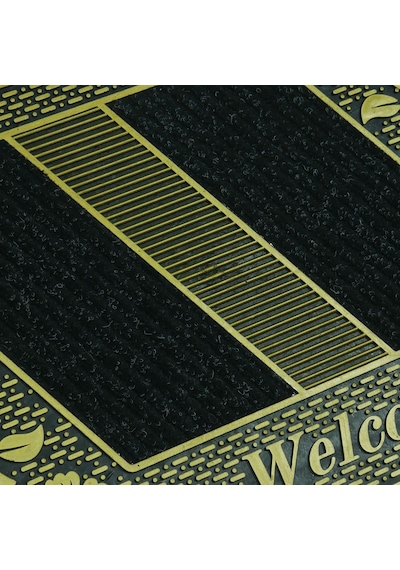 Welcome Yazılı Toz Tutma Özellikli Kauçuk Kapı Önü Paspası (507926536)