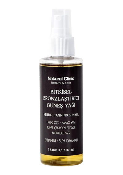 Natural Clinic Bitkisel Bronzlaştırıcı Güneş Yağı 150 ML