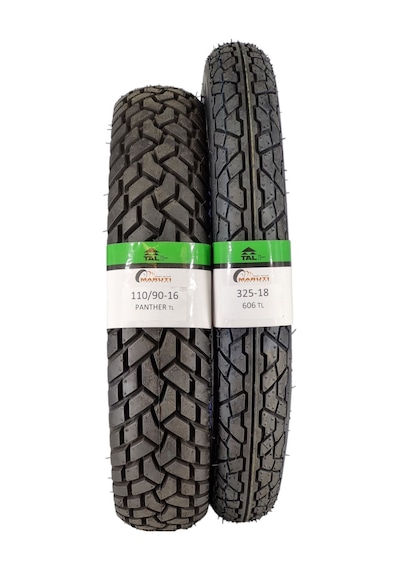Seyhan Motosiklet Lastik Takımı 110/90-16 Ve 325-18 Tl Tubeless - Dubleks